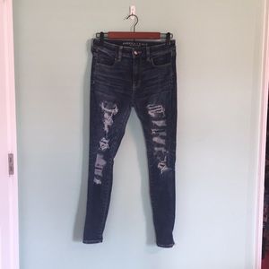 American eagle ripped jeans size 4